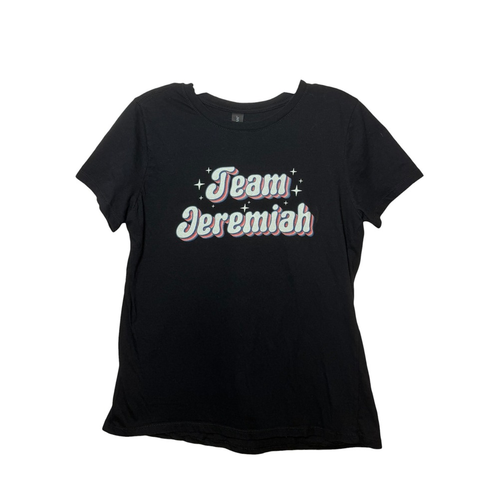 The Summer I Turned Pretty Team Jeremiah Retro Graphic T Shirt Black Size Small